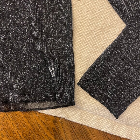 Victoria's Secret Sexy Sheer Mesh Sparkle Long Sleeve - Picture 3 of 4